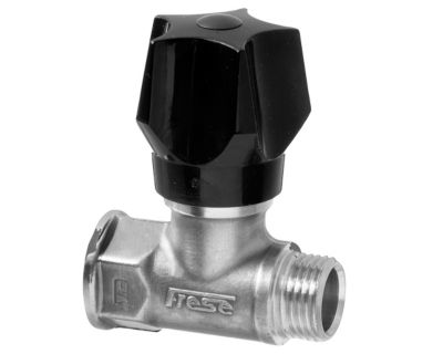Frese Stopventil Blå/rød med kontraventil, muffe/nippel 1/2"
