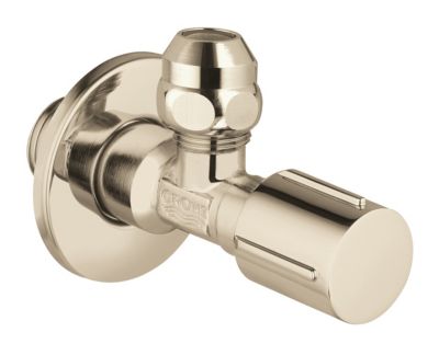 GROHE Hjørneventil 1/2'' Poleret Nikkel, riflet gevind