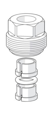Oras Bidetta nippel til kobberrør