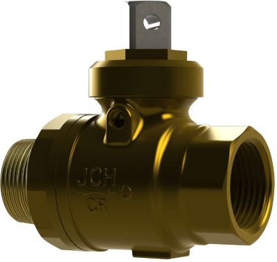 JCH Serie 11 Kuglestophane for anboring muffe-nippel 1".