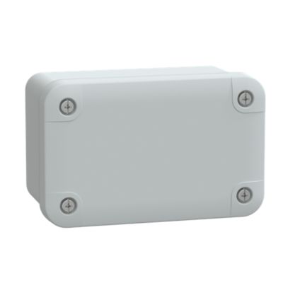 Kasse ABS 105x65x55 gråt låg