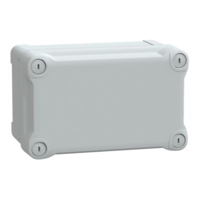 Kasse ABS 175x105x100 gråt låg