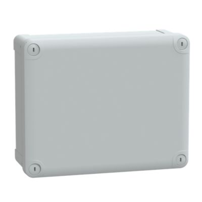 Kasse ABS 225x175x80 gråt låg