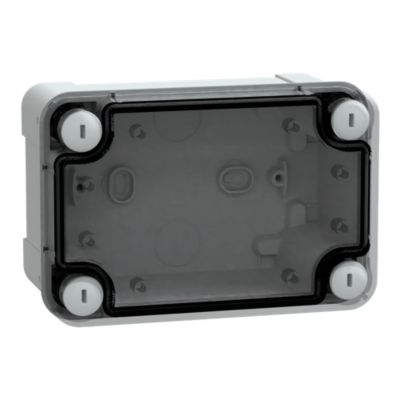 Kasse ABS 125x80x65 klart låg