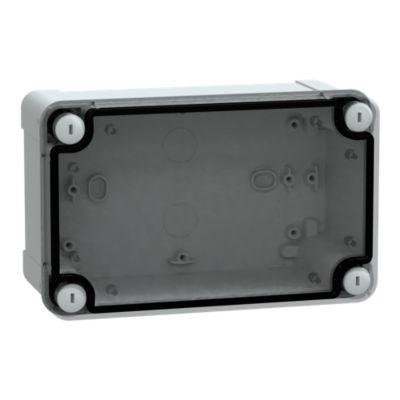 Kasse ABS 175x105x80 klart låg