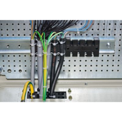 Kabel holder F-DIN-skinne L=140mm