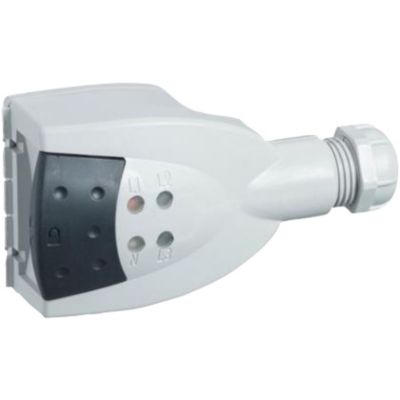 Afgangsstik 10A uden ledning 3 polet
