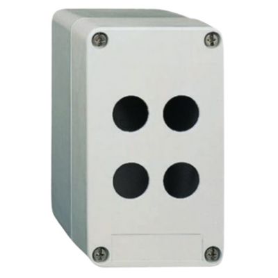 Kunststofbox med 4 Ø22 huller 85x146mm