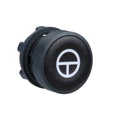 Trykknap Sort Plan M/Hvidt ''T'''