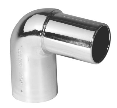 PURUS vinkel 90 gr. 32mm indstik/spidsende PP. Krom