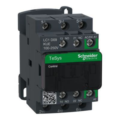 Kontaktor TeSys D 9A 3P 100 250V ACDC