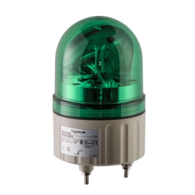 Roterende lystableau LED 84 mm 24 V grøn