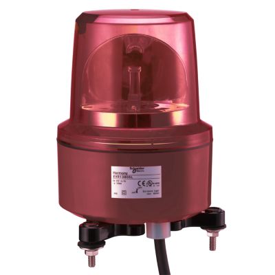 Roterende lystableau LED 130 mm 230V rød