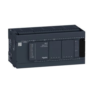 Modicon TM241 PLC, 24DI, 16 PNP, 24V DC