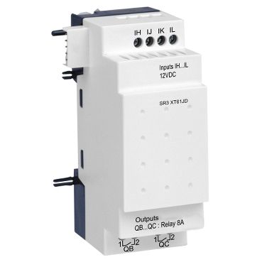 Zelio Logic SR3 udvidelsesmodul, 6 I/U til 12V DC