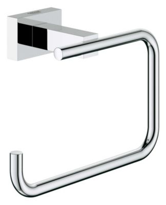 GROHE Essentials Cube toiletrulleholder. Krom