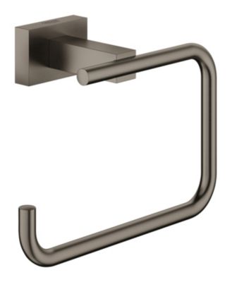 GROHE Essentials Cube new toiletpapirholder 138mm u/låg børstet hard graphite