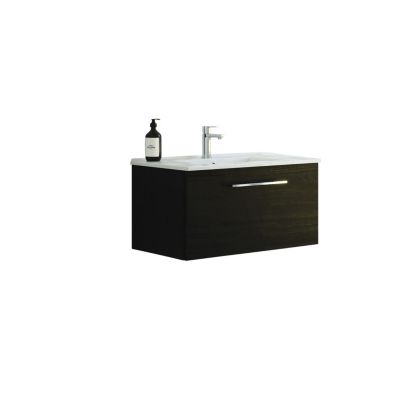 Dansani Mido møbelpakke 81cm 1 skuffe Sort, Amber vask