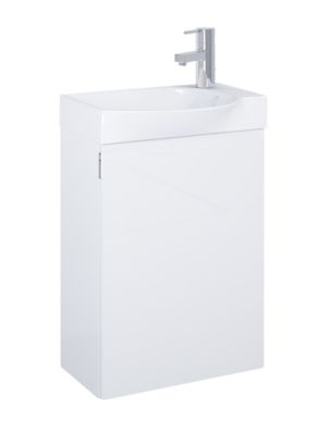 Alterna IMAGE Compact 45 CM Møbelskab & håndvask, hvid højglans