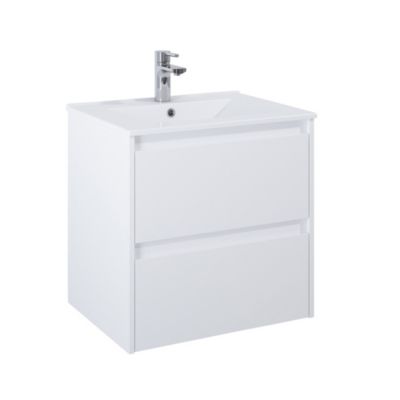 Alterna Luxor Vaskeskab 60 cm Uden vask, Mat hvid