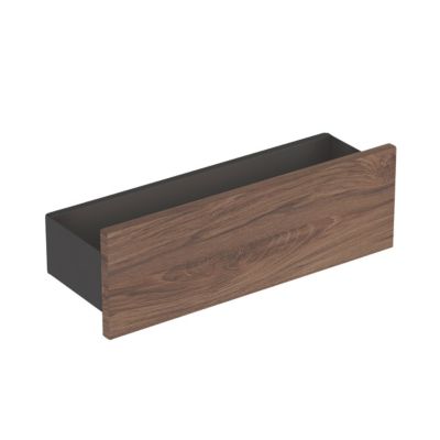 GEBERIT Smyle hylde 450x148x150mm 3kroge nøddetræ hickory