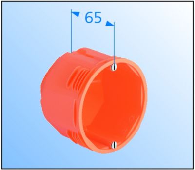 Forfra Dåse Ø68 D.65Mm (10Mm Træ)