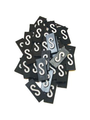 Triarca Skilt/Brik - Brik 1/8 ''S'' hvid