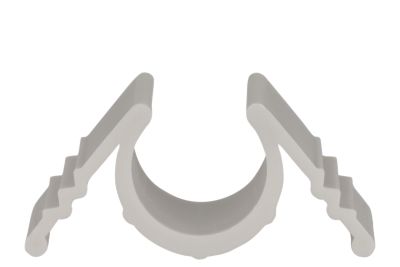 Tillex Rilleclips, GR-C 16, Rør 16mm, Grå, 100 stk.
