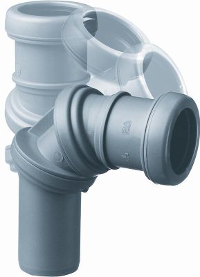 Purus Jotiflex PP Bøjn. 32 MM 0-90gr. M/1 Mf. Grå