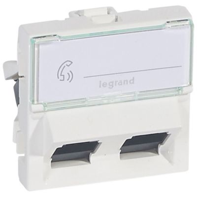 Mosaic data rj45 2xcat-6 utp 2m 4