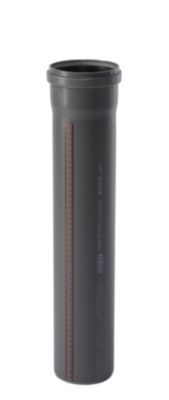 HTP rør m/1 muffe 110-1000mm,grå