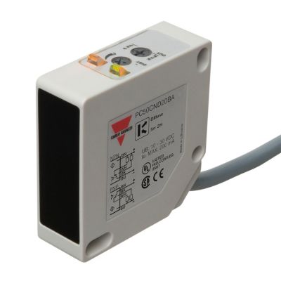 Foto sensor. 17x50x50 diff. sn:2 pnp el. npn