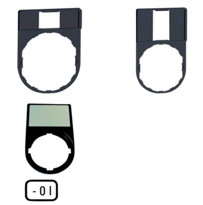 Skilteholder for trykknapsystem