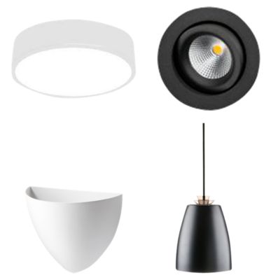 Plafond, pendler & downlights