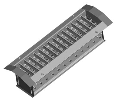 Mængderegulering for rundrørriste