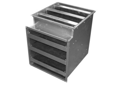 Vinkel lyddæmpere horisontal